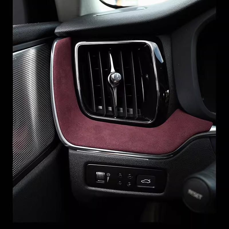Для Volvo XC60 декоративная пленка для салона, центральная консоль, замшевые аксессуары для интерьера 2018-2026