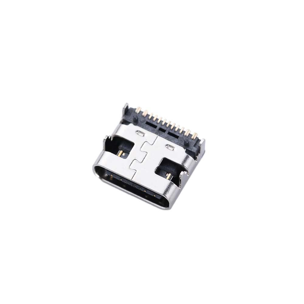 Micro Usb Jack SMD Connector Type-C 16pin Connector Charging Socket Female Connector SMT Connector