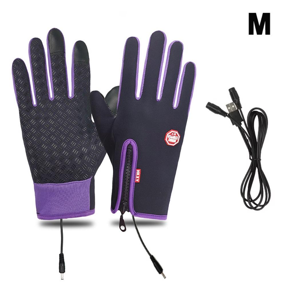 Rechargeable USB Heated Gloves Windproof Ski Gloves High Quality Riding Gloves  Unisex