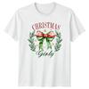 Christmas Girly Christmas Holidays Bow Unisexs TShirt Unisexs Graphic Tee