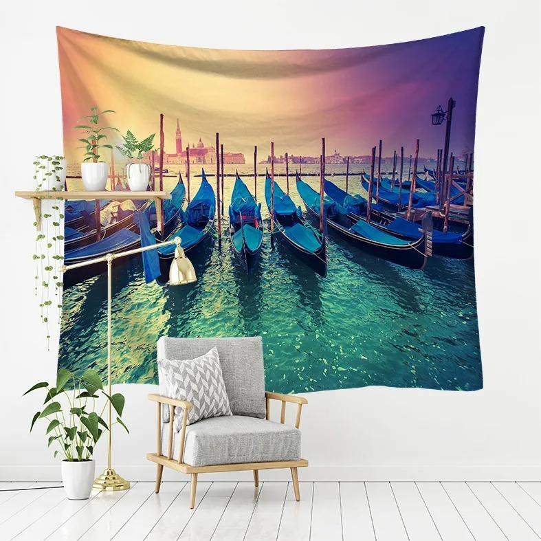 Отпуск с видом на море узор спальня гостиная гобелен украшение стены дома гобелен