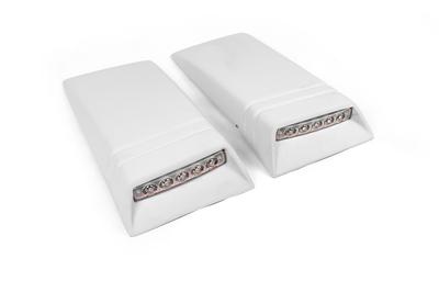 Вставки на крышу с LED (2 шт, под покраску) для Volkswagen Amarok 2010-2022 гг