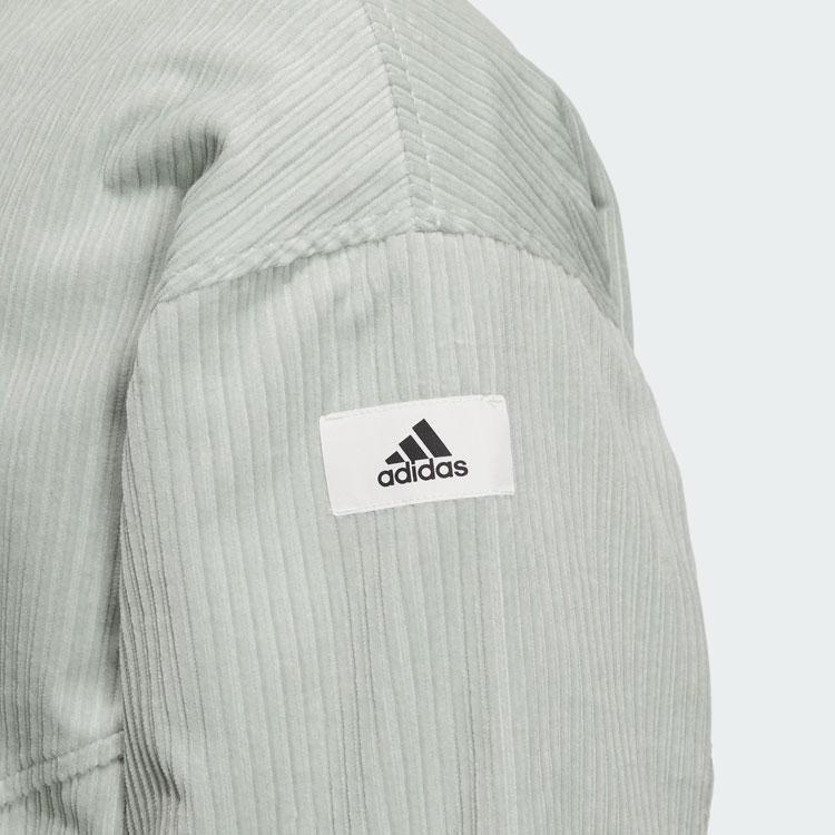 adidas Спортивная куртка для отдыха с логотипом Pure Color, мужская верхняя одежда, серебристо-серая IQ1388