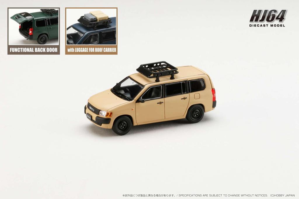 HJ64 Toyota Probox Custom Version Matte Beige Finished Product 1/64