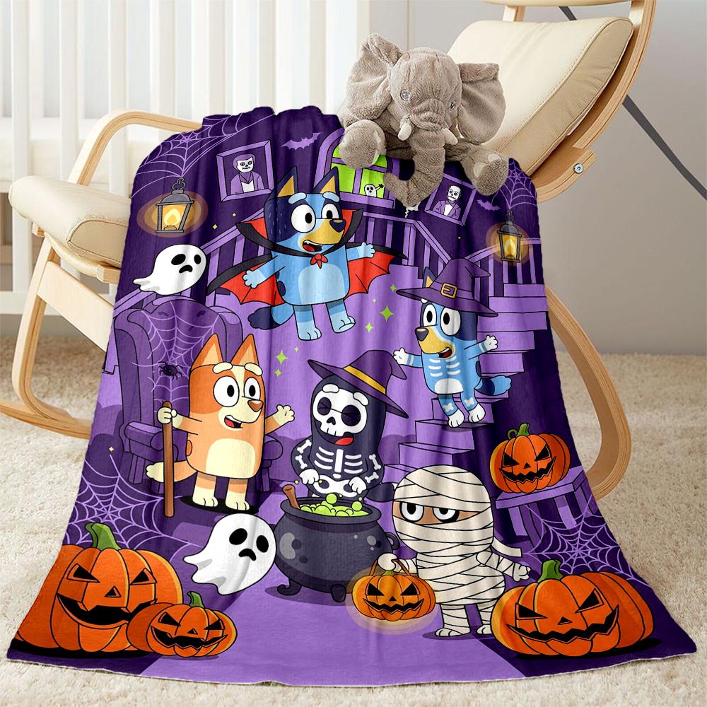 Blue Dog Adventure Blanket Soft Warm Cozy Great for Couch Livingroom Sofa for All Occasions Warmthful Decor Birthday Christmas Gift Blanket