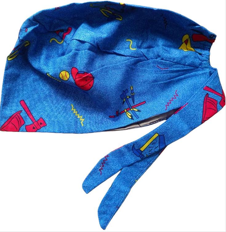 Унисекс Хлопковая Хирургическая Шапочка: Дышащий, Влагоотводящий для Стоматологов и Специалистов индустрии красоты