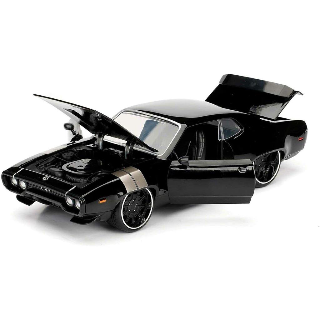 JADA TOYS Fast Furious PLYMOUTH GTX 1972 Black Dom PLYMOUTH GTX FF8 Мини-машина 98292 1/24 и Дом [Предмет]