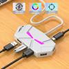 USB-донгл Type C, док-станция, 4/7 портов USB 3.0, USB-хаб, разветвитель USB, адаптер-разветвитель, жесткий диск