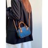 Ielgy Female Bag Autumn Winter Retro Denim Leather Handbag
