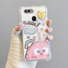 KEYSION Чехол для телефона с ремешком через плечо для OPPO A12 A7 A5S, милый мультяшный длинный шнурок, зеркальная противоударная крышка для OPPO A5S A7 A12