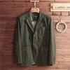 Блейзер, пиджак, пиджак, пиджак, пиджак, пиджак, формальный, тонкий, простой, деловой, повседневный, для поездок на работу, большой размер HS29, военный [ZANBANG] для мужчин, для мужчин (2XL, зеленый)