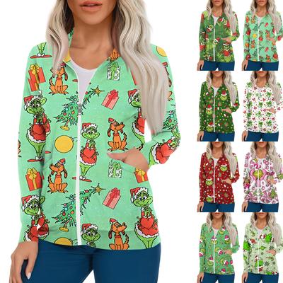 Женский однобортный защитный комбинезон с длинным рукавом и карманом, рабочий воротник-стойка, кардиган, куртка, топ