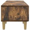 TV Stand Smoked Oak 147 x 34.5 x 30 cm Engineered Wood