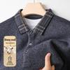 Jinjuan Men's 100% Pure Wool Half-High Collar Knit Sweater