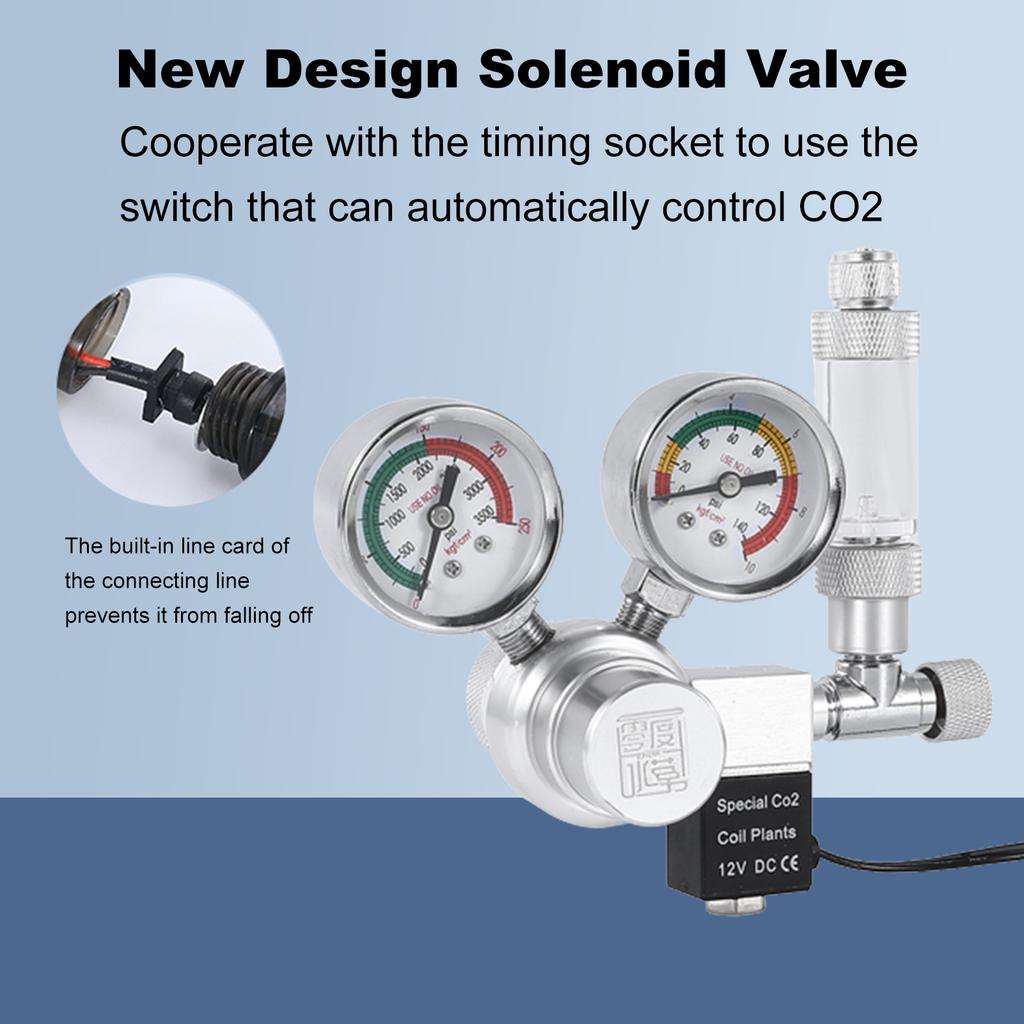 CO2 Pressure Relief Dispenser Water Regulator for Aquarium Regulator