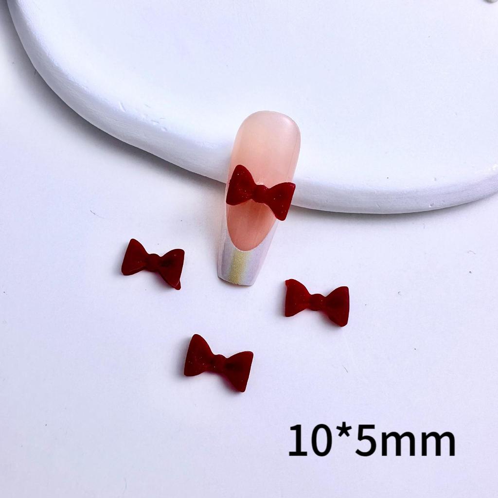 New Resin 3D Bow Tie Nail Art Accessories Cute Mini Handmade DIY Materials for Girls