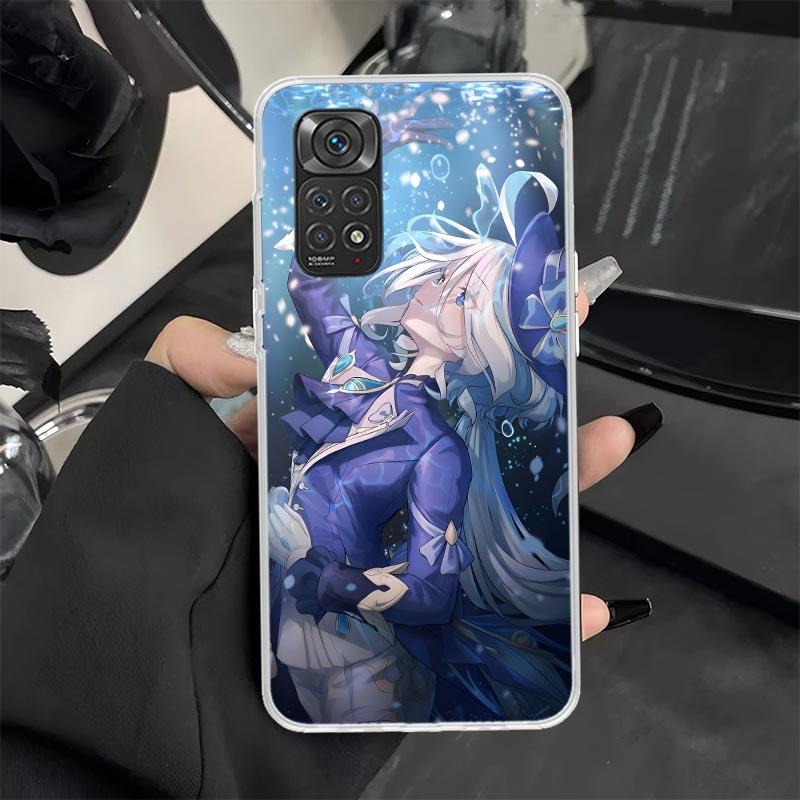 Чехол для телефона Genshin Impact Furina для Xiaomi Redmi Note 13 12S 12 11S 14 11E Pro Plus 11 10 10S 9 9S 8 8T 5G Мягкий силиконовый чехол
