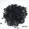 500 Pcs Hair Extensions Rings 5.0X3.0X3.0mm Micro Silicone Lined Link Hair Beads for Hair Extensions