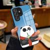 Funny P-Panda Phone Case For Samsung A25 A13 A33 5G A54 A36 A35 A56 A52 A14 Shockproof Glass Cover