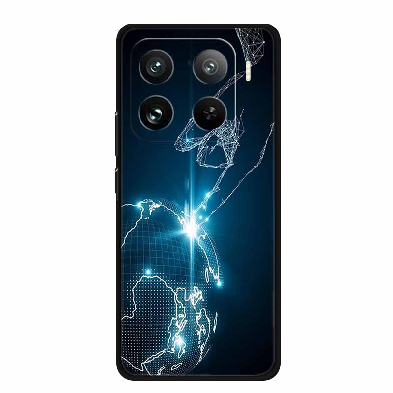 Чехол для телефона Xiaomi 15 S Pro Задняя крышка Чехол Ударопрочный Черный Силикон Мягкий Coque Для Xiaomi 15 15s Pro Чехол 15Pro Funda Оболочка