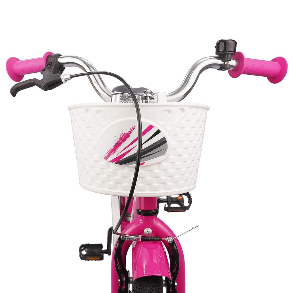 Kids Bicycle 18 Inches for Ages 5 7 Dark Pink