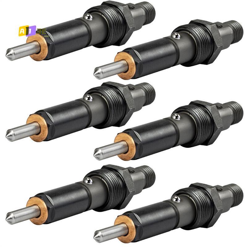 A03E-6Pcs Fuel Injector Set W/Ring Kit 3283562 For Cumm 5.9L KDAL59P6 Nozzle Holder P7100 1994-1998