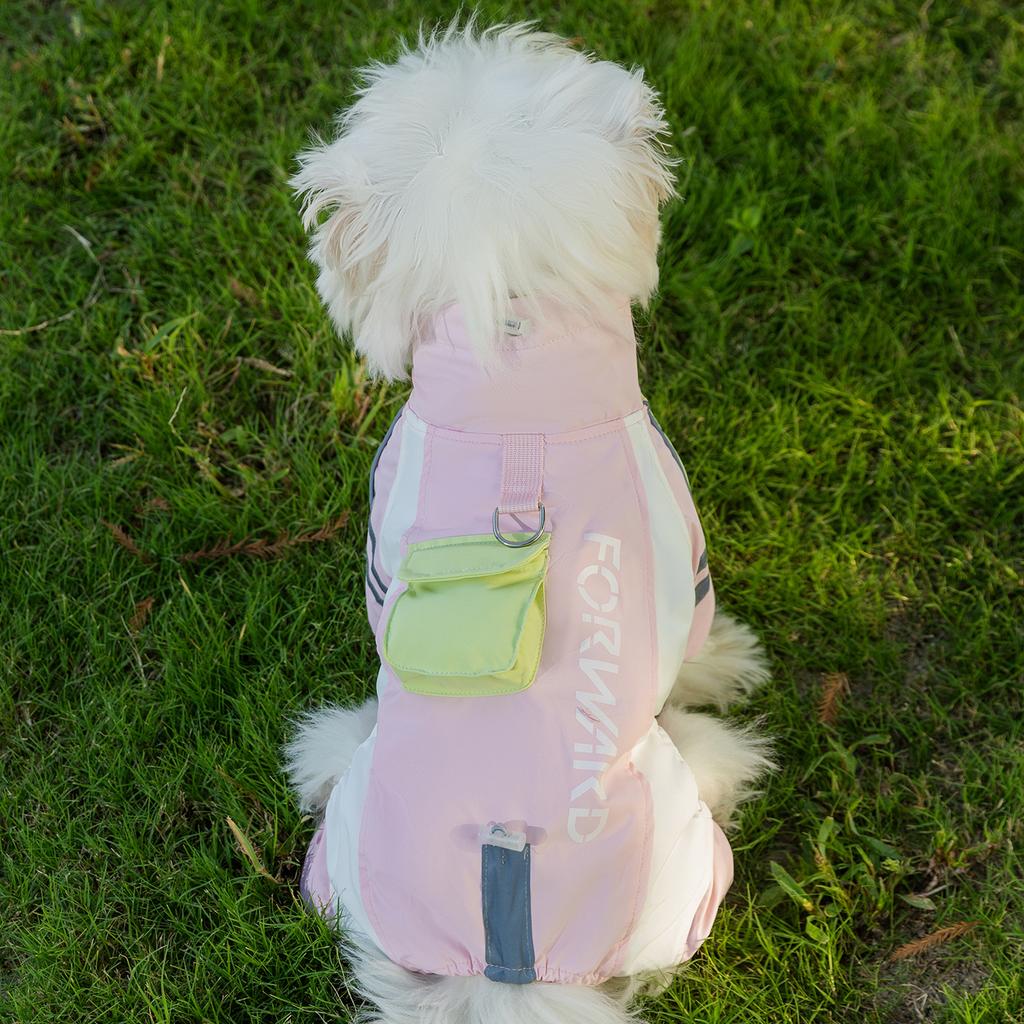 Autumn and winter pet clothes claws explorer three-proof four-leg charge cotton coat small dog Bichon dog clothes