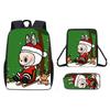 Мультяшный Рождественский Рюкзак Сумка через Плечо Пенал Набор из Трех Предметов