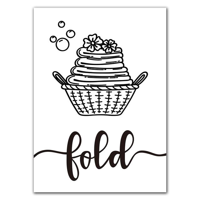 Таблица процедур стирки, настенная живопись, печать на холсте, декор для прачечной, схема стирки, постер, художественная живопись, картина Cuadros