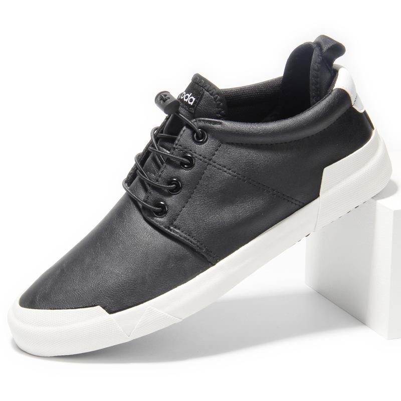 Кожаные повседневные туфли для мужчин Деловая офисная обувь Модные мужские кожаные повседневные кроссовки на шнуровке Трендовая обувь Крутые лоферы Плоские туфли