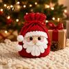 Small Item Storage Pouch Christmas Crochet Kit, DIY Santa Snowman Pouch, Cute Penguin Elk Bear Kit Designs, Bag Craft for Beginners, Handcrafted