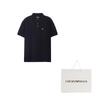 EMPORIO ARMANI Micro Eagle Mercerised Pique Polo Shirt 8N1FQ2-1JTKZ-0999