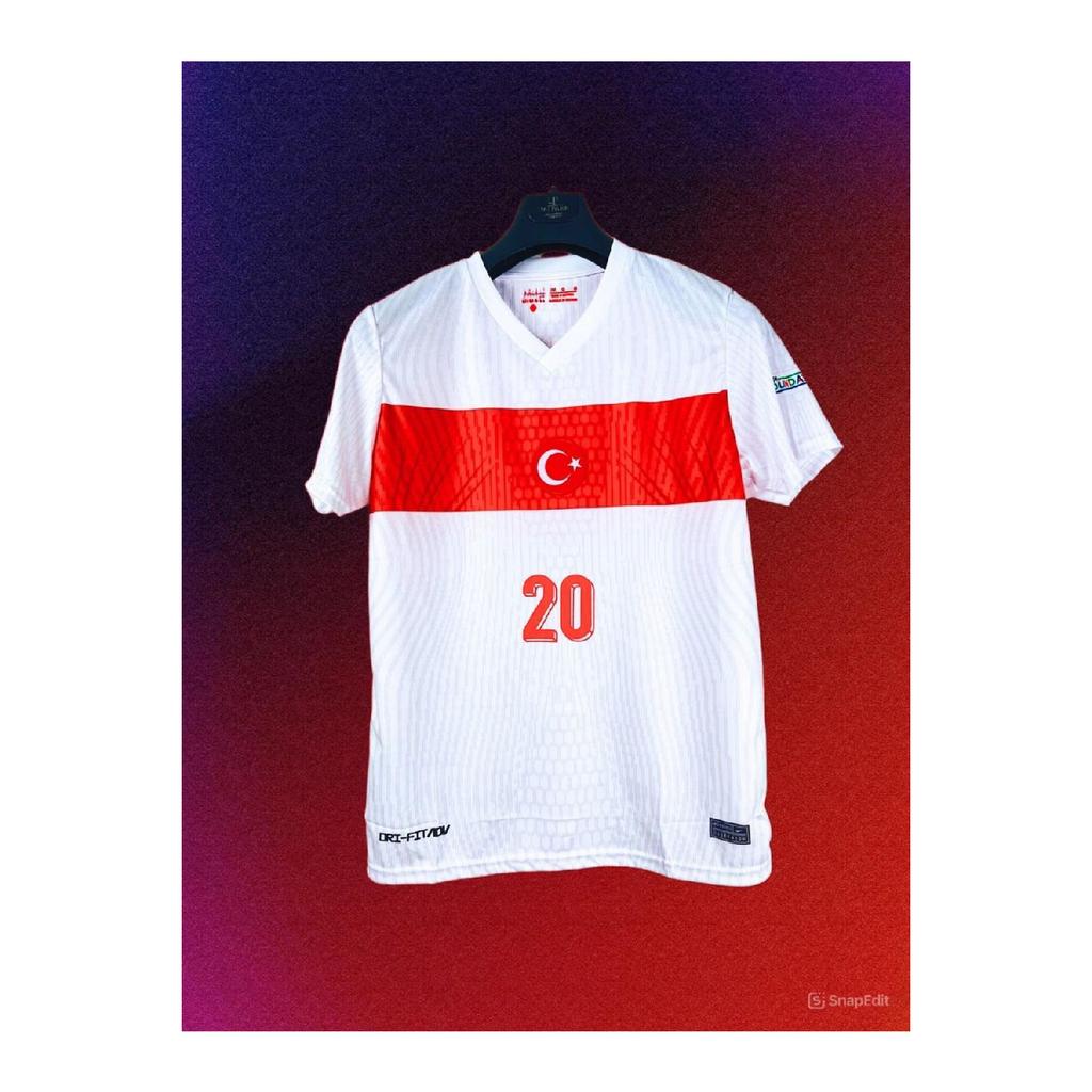 Trkiye National Team 2024 Euro European Championship Ferdi Kadolu Adult White Jersey