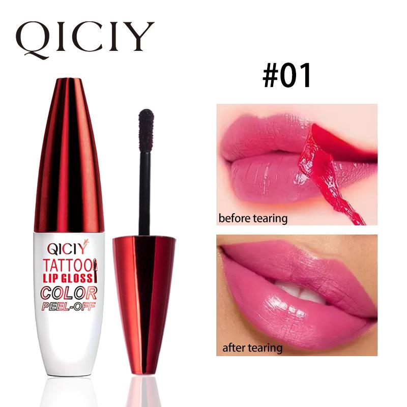 4 Color Liquid Peel-off Lip Gloss Waterproof Long-lasting Matte Lipstick Non-stick Cup Makeup Moisturizing Lip Tattoo Pigment