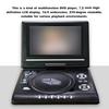 DVD Player 7.8 Inch DVD Player 16:9 Widescreen 270° Rotatable DVD Player Support for Game Function 270° Rotatable DVD Player