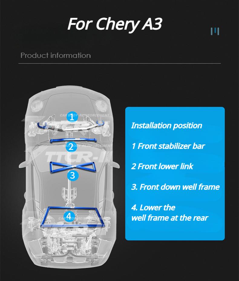 Подвеска стойки для Chery A3 стабилизатор поперечной устойчивости детали шасси усиление стабилизатора тяги улучшение управляемости