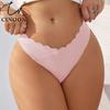 Женская сексуальная коллекция стрингов с низкой посадкой, бесшовные трусики из ледяного шелка, цельнокроеные, с волнистой талией, облегающие модели.