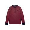 Polo FW25 Футболка с длинным рукавом и вафельной текстурой, мужские топы 710852522-003