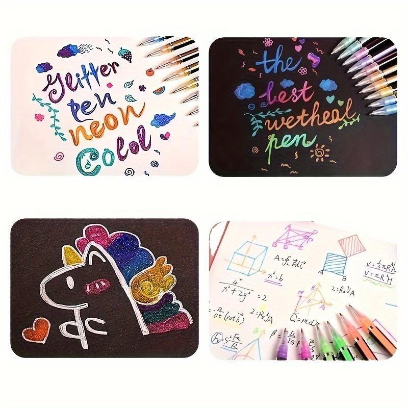 60 цветов/набор, гелевая ручка для флэш-граффити, цветная сменная ручка, полная блестящая сменная ручка, сменные ручки для рисования, цветные ручки для рисования, стержень