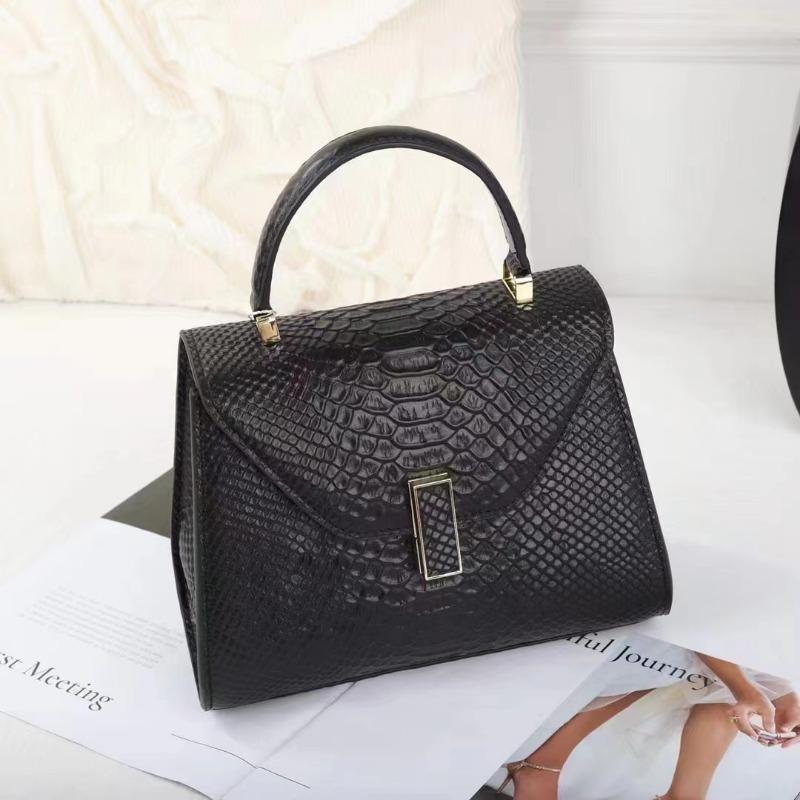 Легкая роскошная женская сумка с крокодиловым принтом из натуральной кожи с высококачественной текстурой, модная простая сумка через плечо на одно плечо