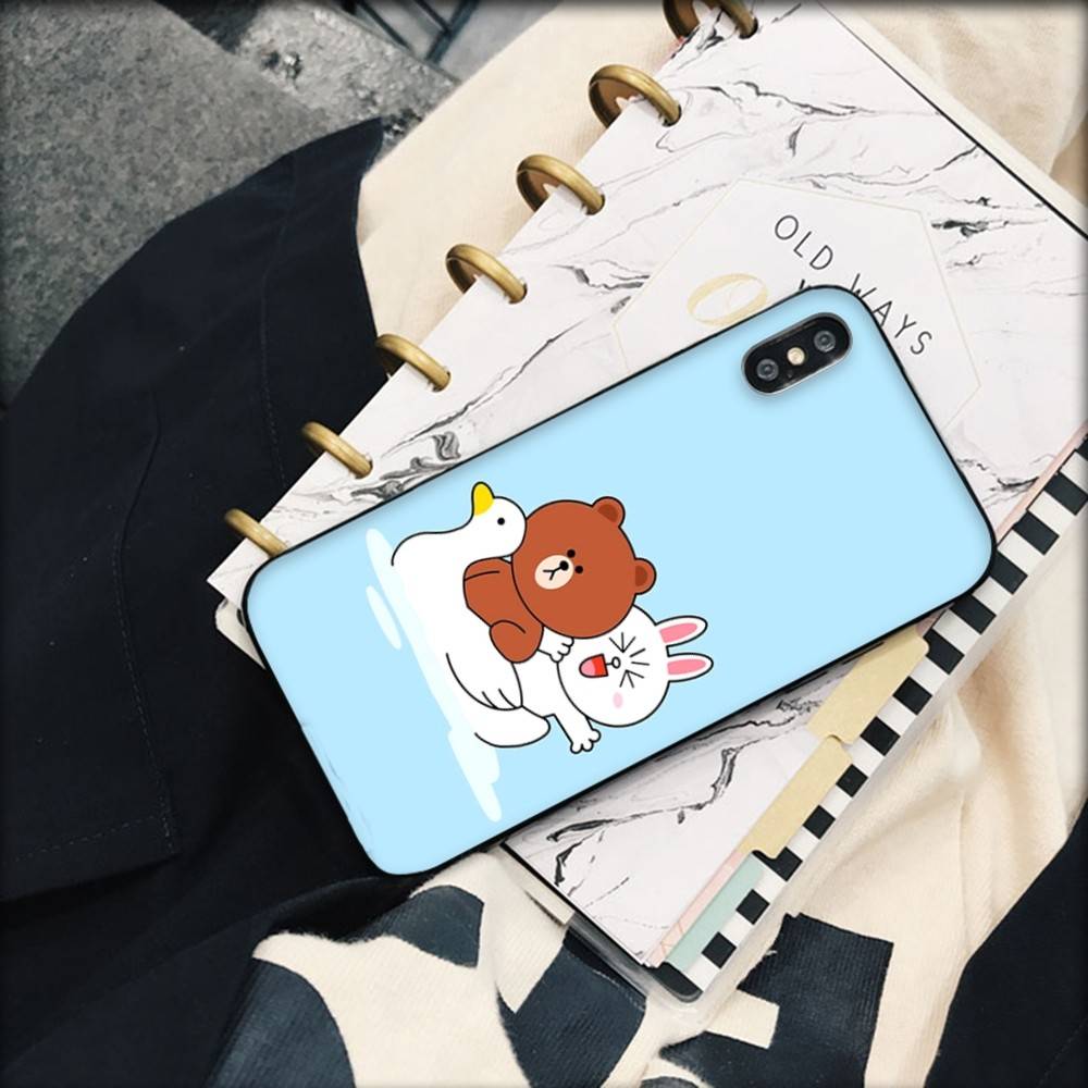 Cartoon Cute C-Cony B-Brown Phone Case For IPhone 16 15 14 13 12 11 17 Pro Max Simplicity Back TPU Soft Case
