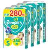 [Tape S Size] Pampers Diaper Smooth Care (4~8kg) 280 Sheets (70 Sheets X 4 Packs) Case Item