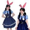 Asminlee Zootopia Cosplay Police Animal Costume, Character Halloween Cosplay, Cute Rabbit Police, Anime Animal Metropolis Cosplay, Includes Tie,
