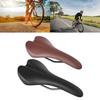 Vintage Bike Saddle Shockproof Wear-Resistant PU Leather Bicycles Saddle Cycling Cushion Thickened Bike Seat Pad