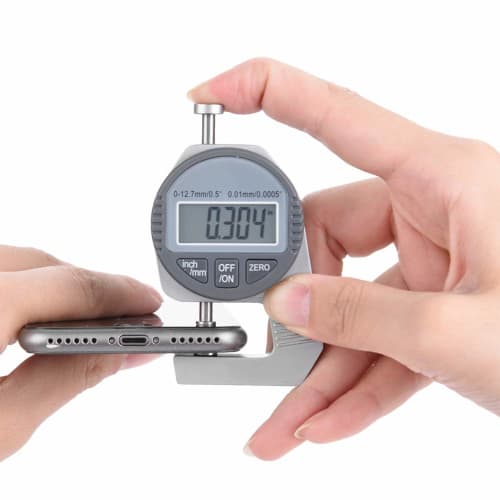 Electronic Microgauge Micrometer 0-12.7mm 0.01mm Thickness Gauge Thickness Measuring Instrument Digital Thickness Gauge Digital Thickness Gauge Thickn