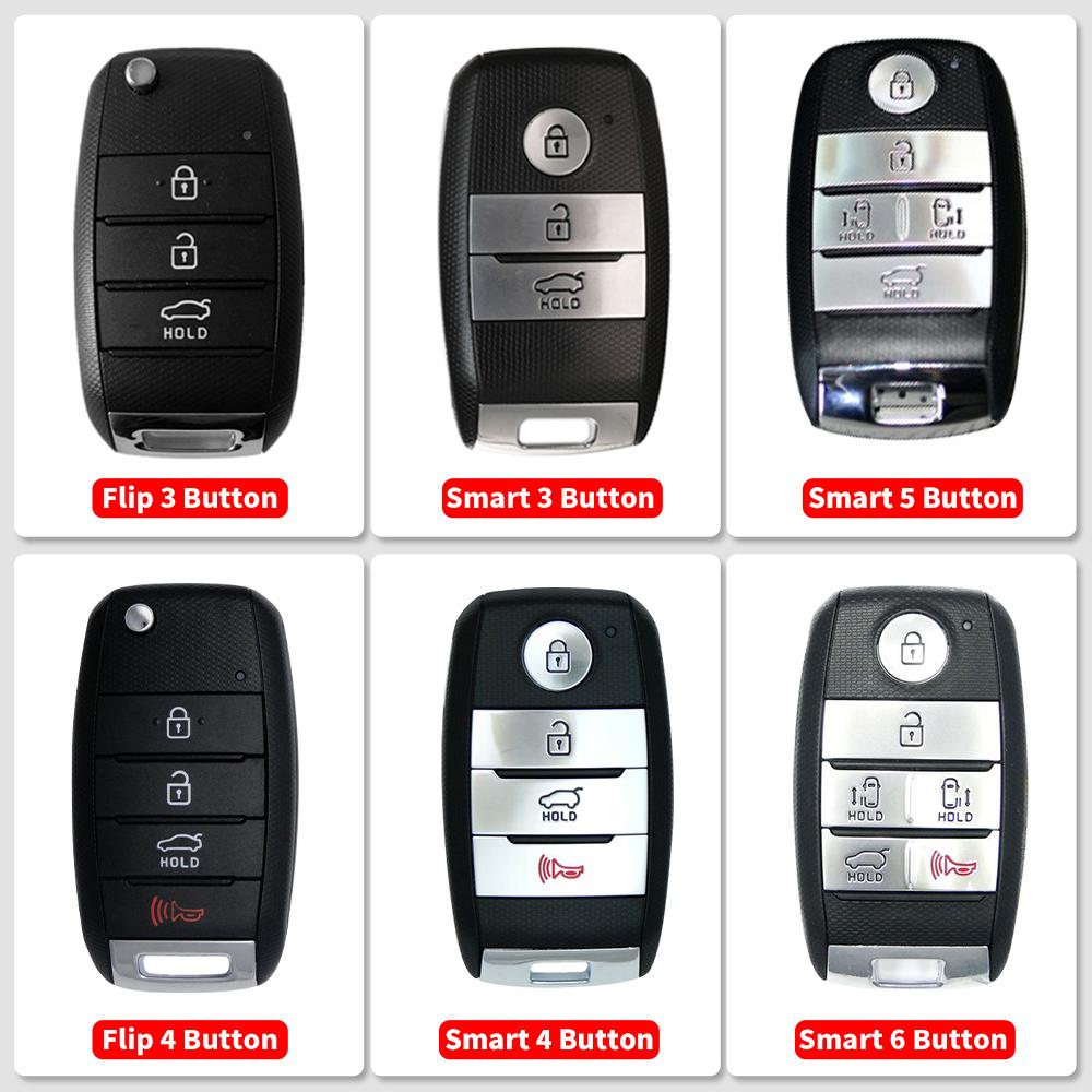 Для Kia Sedona Grand Carnival 2015 2016 2017 2018 Stonic Forte Niro Soul Sorento ABS карбоновый чехол для автомобильного ключа