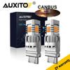 AUXITO 4157 3156 3157 Светодиодные лампы указателей поворота CANBUS Без гиперармировки Янтарный