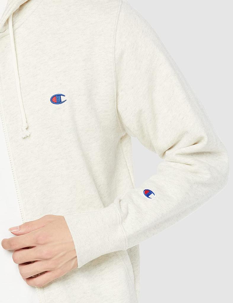 Champion Oatmeal Long Sleeve Fleece Cotton with Embroidered Sizes Size 3L Men's Hoodie, USA, Logo, C3-W104/C3-W104L/C3-W104Z/C3-Y137/C3-Y137L,