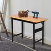 100 cm Foldable Garage Work Bench, Craft Table MDF Workstation, Heavy-duty Steel Frame with Ruler, Protractor