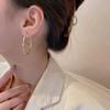Летние разноцветные текстурированные серьги-кольца: Корейская мода S925 Стерлинговое серебро Роскошь